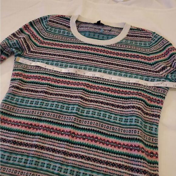 Talbots Lambs Wool Multicolor sweater M - Picture 3 of 9